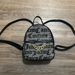 Juicy Couture Black and Gray Women's Backpack